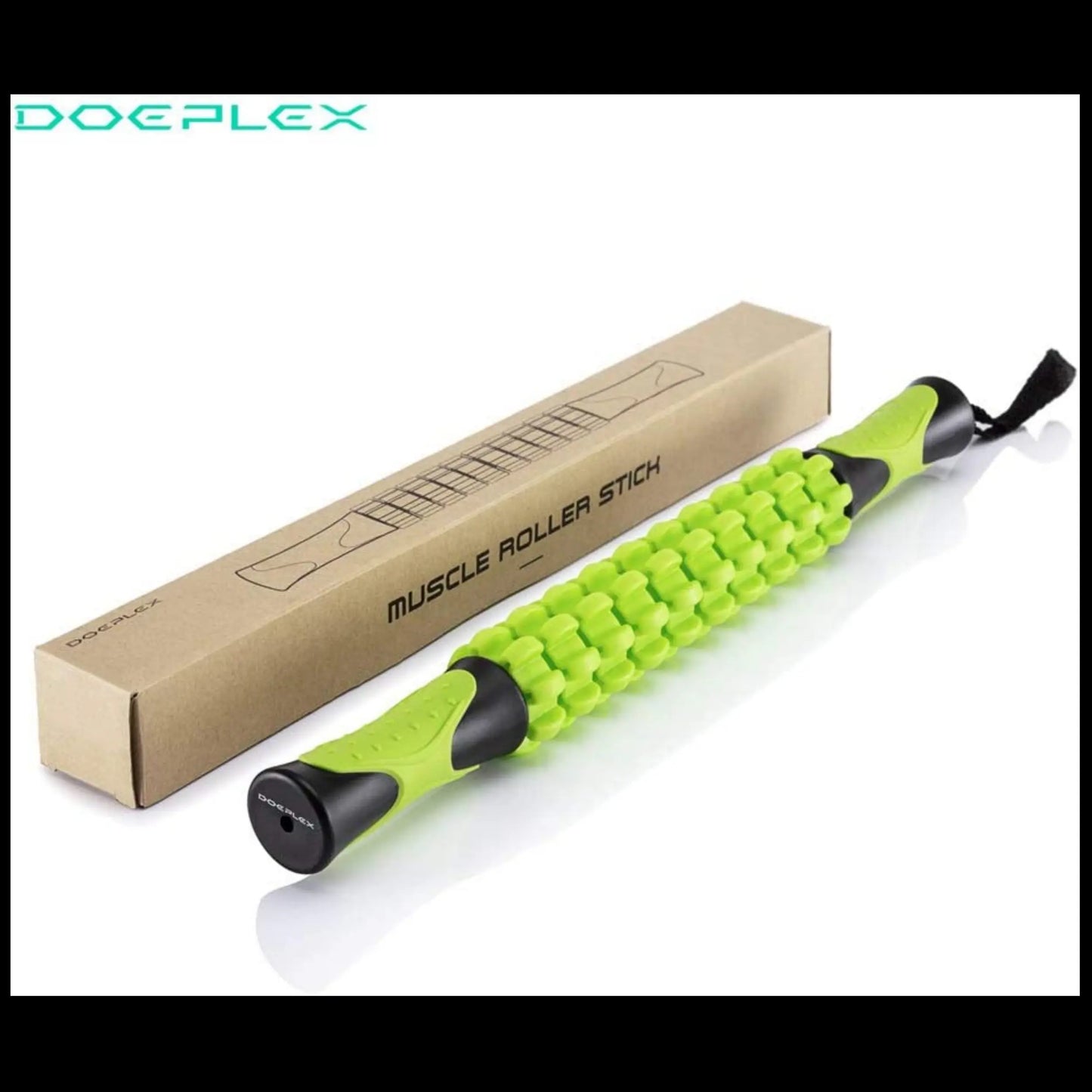 Tikaton Muscle Roller Stick, 17.5 Inches for Athletes, Relieves Cramping, Tightness & Pain, Helps Legs & Back Recovery, Comfort Body Care