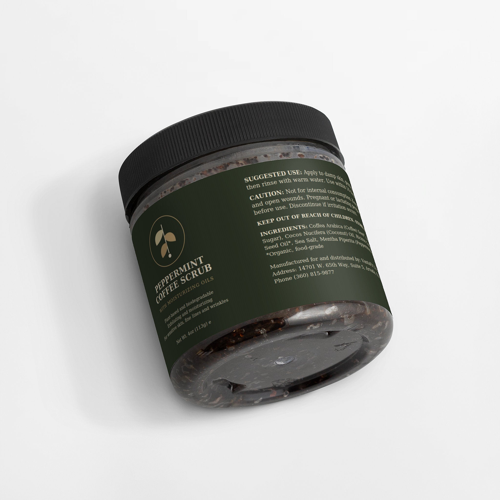 Peppermint Coffee Scrub