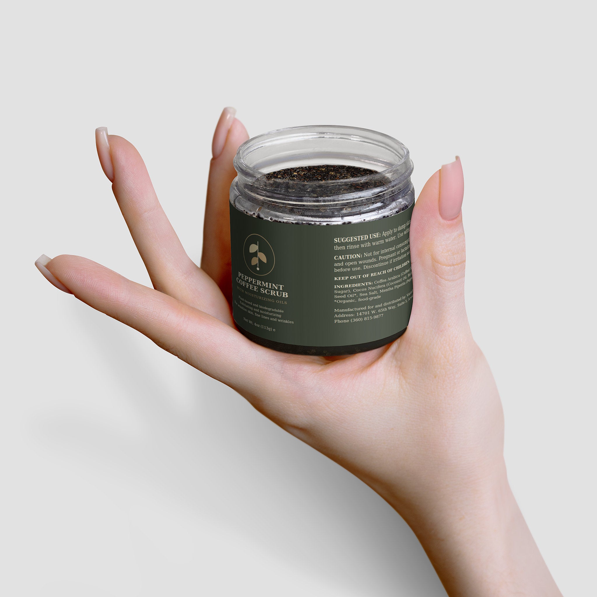 Peppermint Coffee Scrub