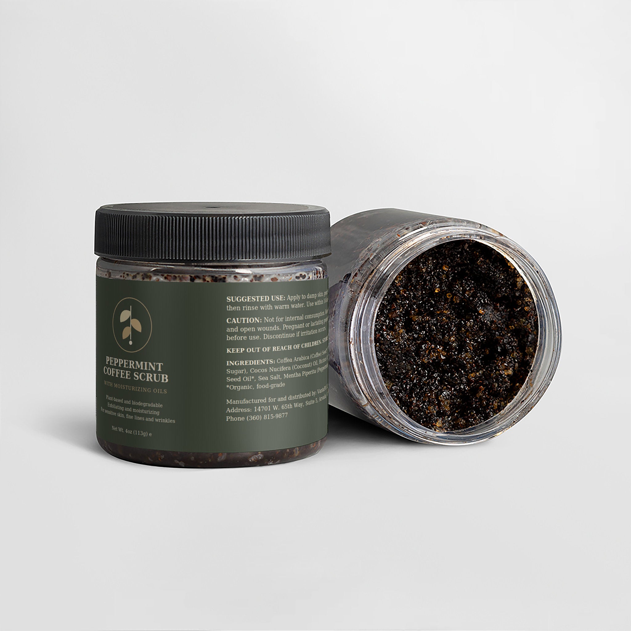 Peppermint Coffee Scrub
