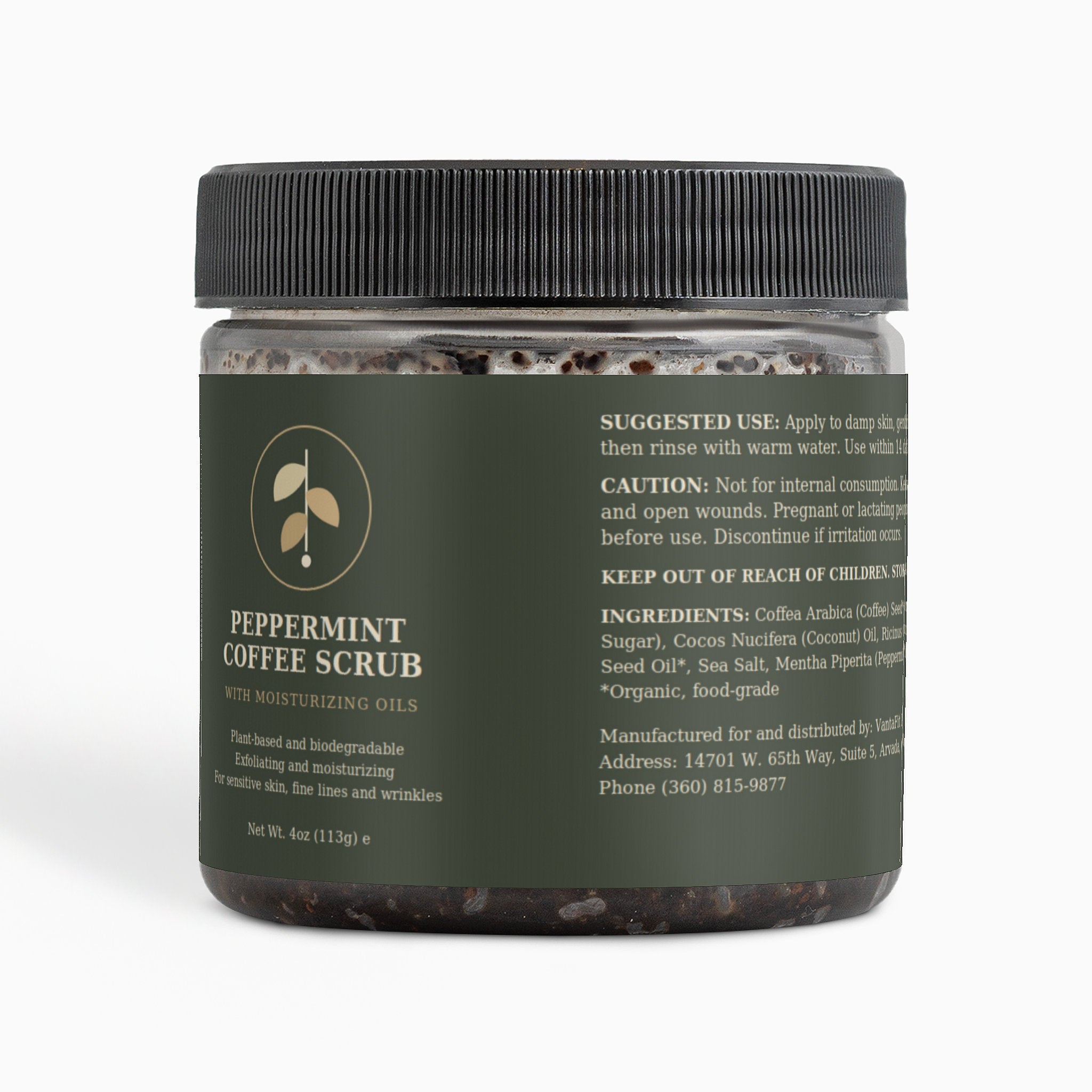 Peppermint Coffee Scrub