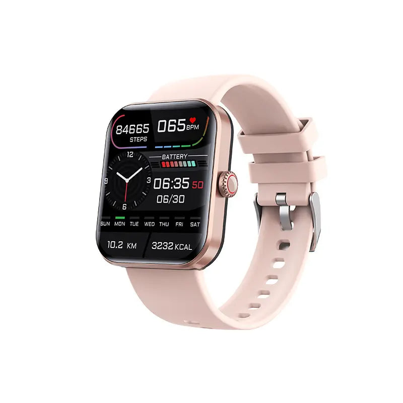 Goldenqblood Glucose Heart Rate Blood Pressure Blood Oxygen Body Temperature Detection Health Sports Waterproof Smart Wearable Smartphone Watcho