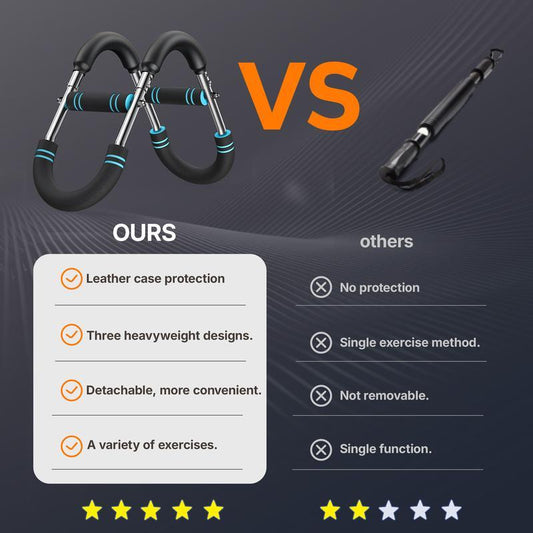 Adjustable Power Twister Bar, Customizable Fit Chest and Arm Trainer Exercise Equipment, Portable Spring Resistance Upper Body Workout Machine for Men’S Home Gym Strength Training, Tiktokshopblackfriday