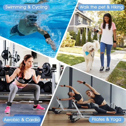 Elevate Your Fitness: Adjustable Silicone Wrist Weights - 2Pack for Enhanced Workouts in Yoga, Walking, and Gym Sessions