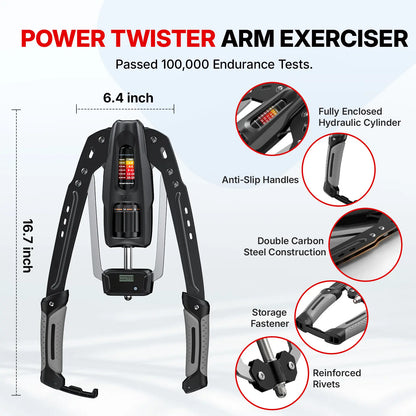 Transform Your Home Workouts with the Merach Hydraulic Arm Trainer - Adjustable Resistance for Ultimate Arm & Shoulder Strength