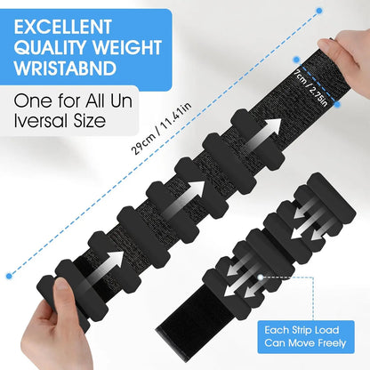 Elevate Your Fitness: Adjustable Silicone Wrist Weights - 2Pack for Enhanced Workouts in Yoga, Walking, and Gym Sessions