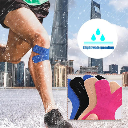 Kinesiology Tape, Muscle Support Elastic Athletic Sports Tape, Recovery Strong Grip Adhesive Tape for Knees, Joint, Shoulder