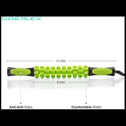 Tikaton Muscle Roller Stick, 17.5 Inches for Athletes, Relieves Cramping, Tightness & Pain, Helps Legs & Back Recovery, Comfort Body Care