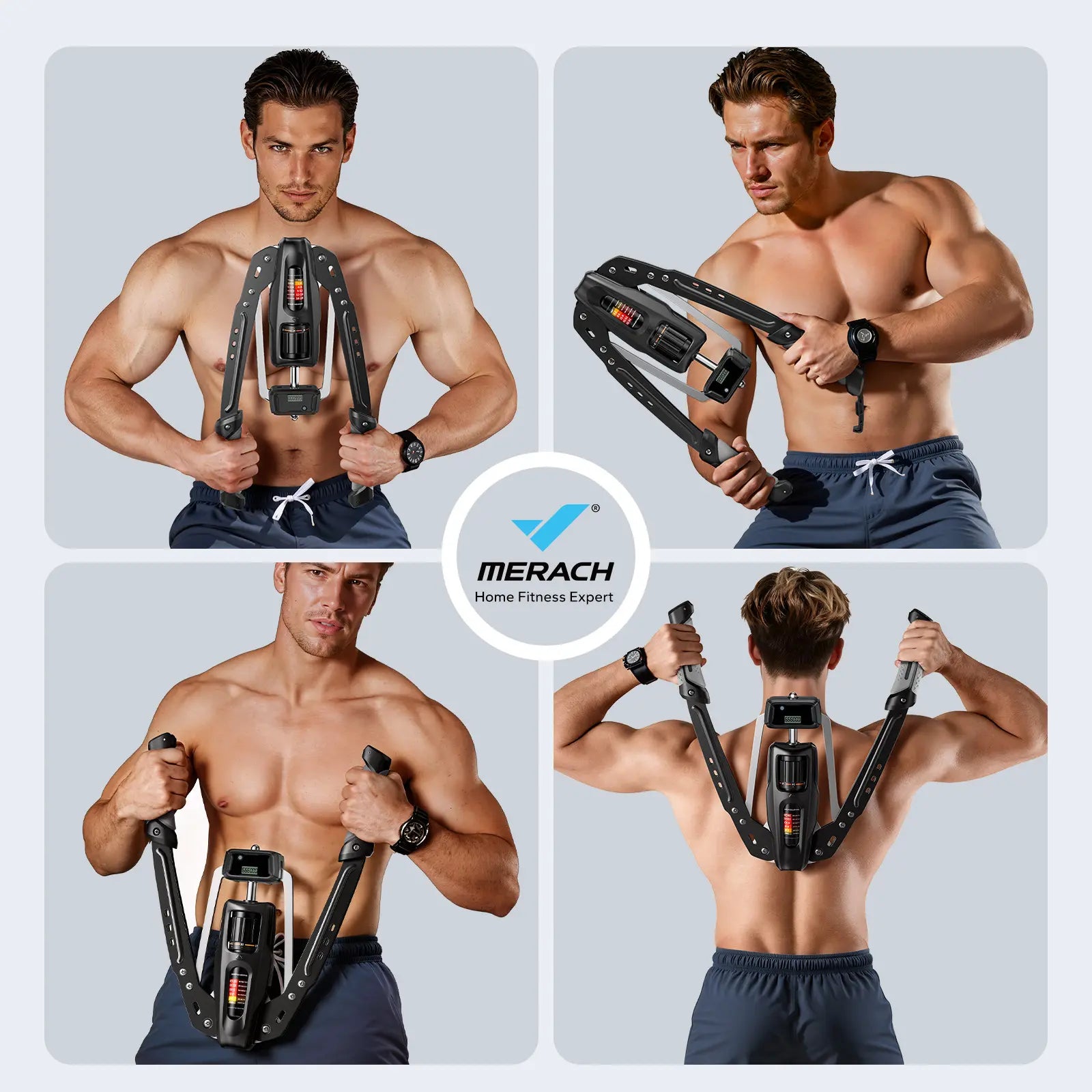 Transform Your Home Workouts with the Merach Hydraulic Arm Trainer - Adjustable Resistance for Ultimate Arm & Shoulder Strength