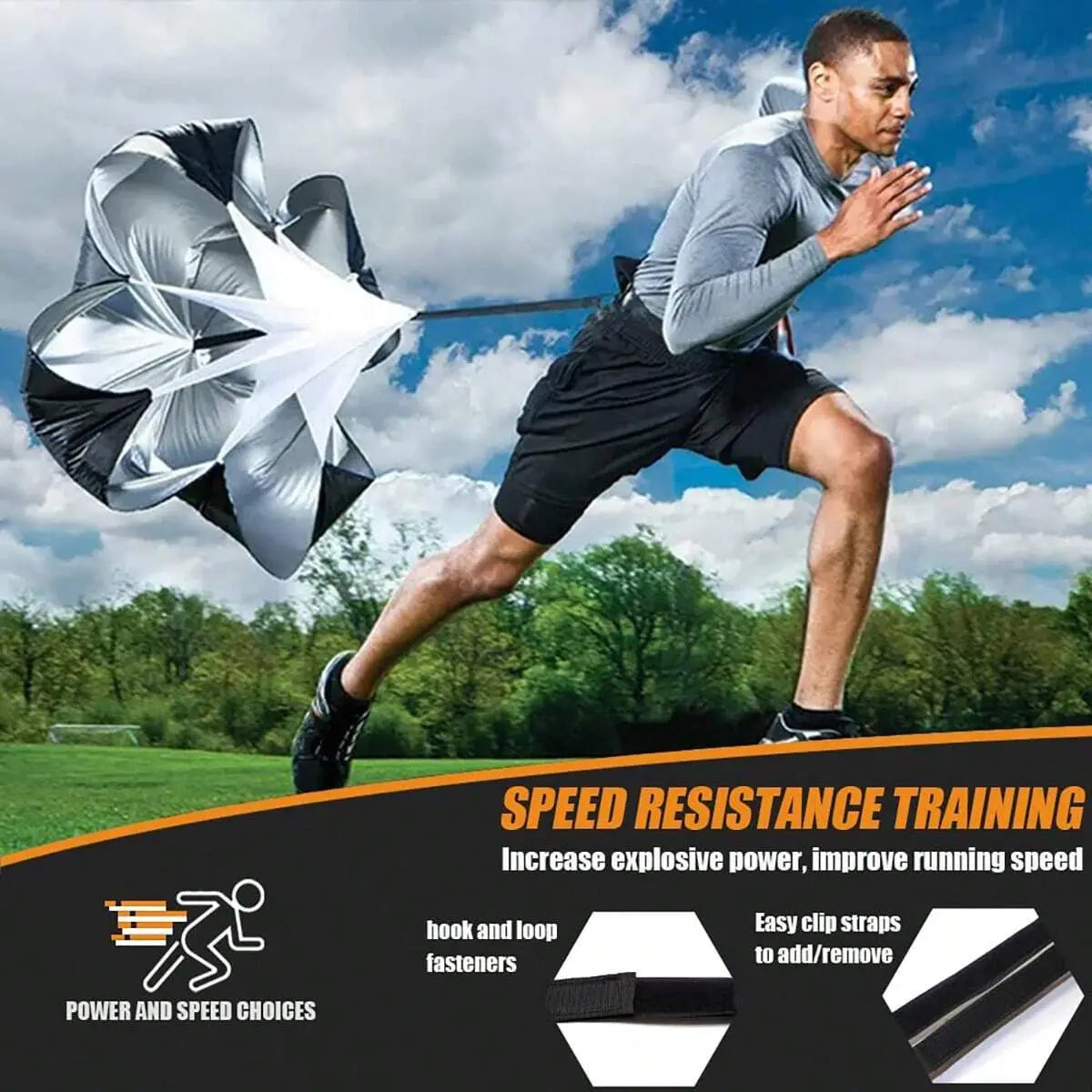 Pro Speed & Agility Training Set - Elevate Your Game with 12-Rung Adjustable Ladder, Disc Cones, Steel Stakes, and Resistance Parachute
