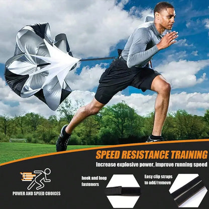 Pro Speed & Agility Training Set - Elevate Your Game with 12-Rung Adjustable Ladder, Disc Cones, Steel Stakes, and Resistance Parachute