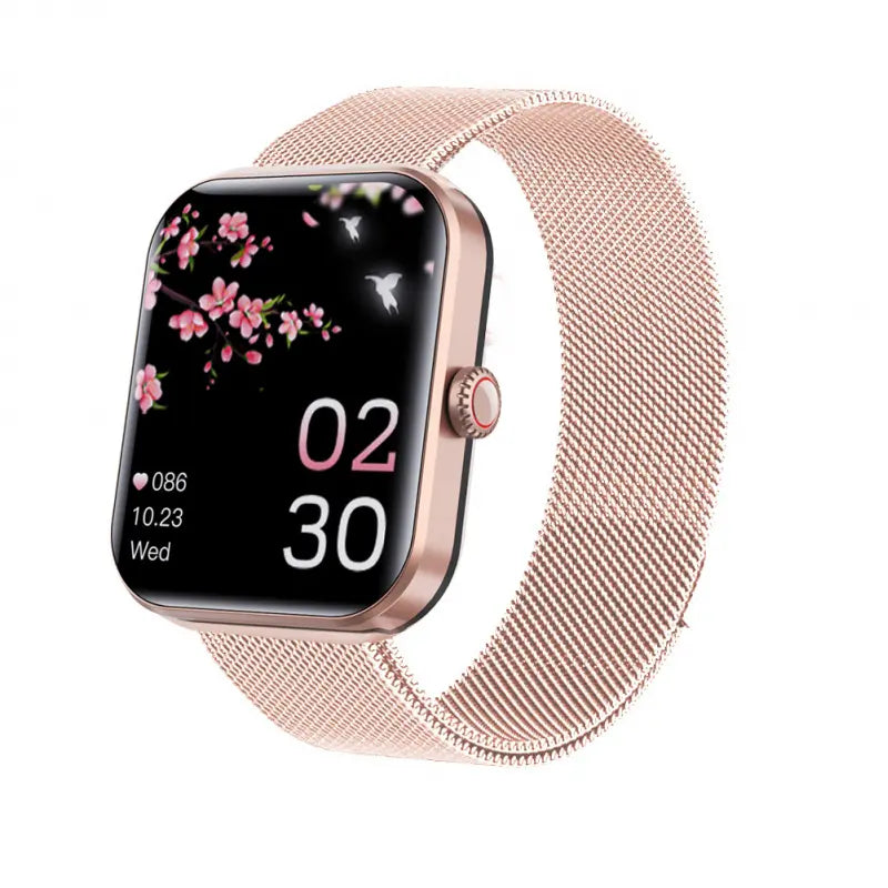 Goldenqblood Glucose Heart Rate Blood Pressure Blood Oxygen Body Temperature Detection Health Sports Waterproof Smart Wearable Smartphone Watcho