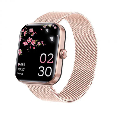 Goldenqblood Glucose Heart Rate Blood Pressure Blood Oxygen Body Temperature Detection Health Sports Waterproof Smart Wearable Smartphone Watcho