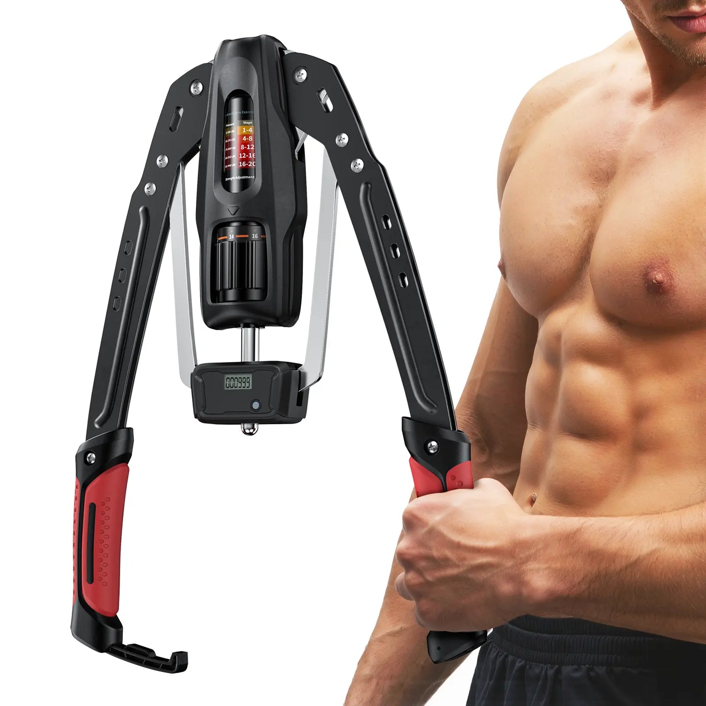 Transform Your Home Workouts with the Merach Hydraulic Arm Trainer - Adjustable Resistance for Ultimate Arm & Shoulder Strength
