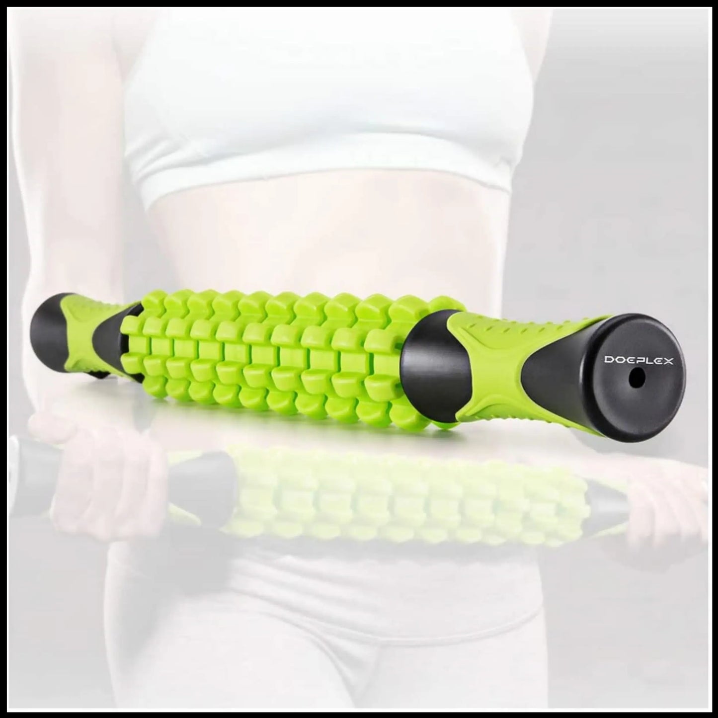 Tikaton Muscle Roller Stick, 17.5 Inches for Athletes, Relieves Cramping, Tightness & Pain, Helps Legs & Back Recovery, Comfort Body Care