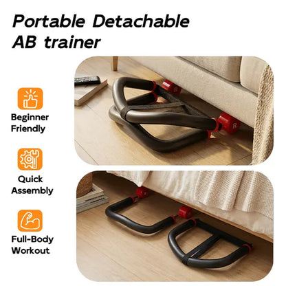 HOPHORSE 10-In-1 AB TRAINER Full Body Workout 3 Resistance Levels 35/44/57 LBS Compact Portable Beginner-Friendly Home & Daily Use Ab Exercise Machine