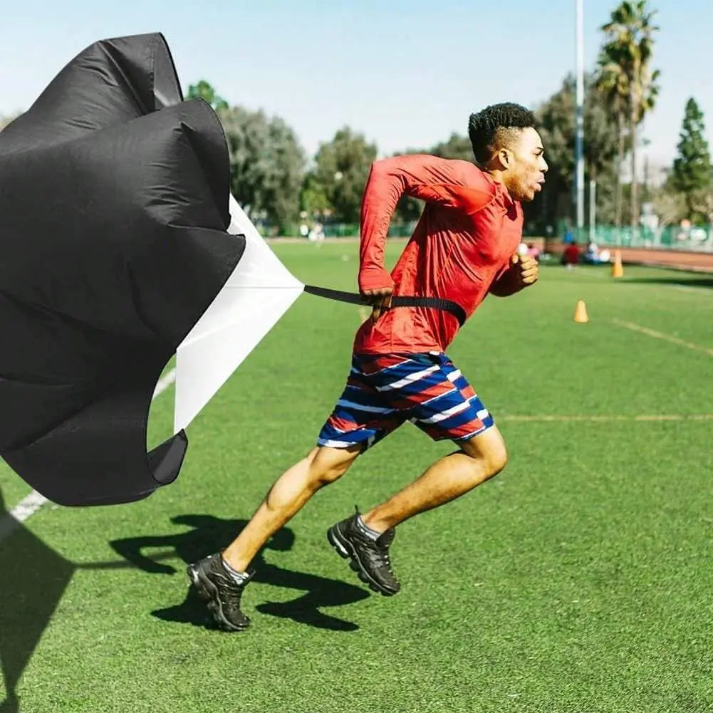 Pro Speed & Agility Training Set - Elevate Your Game with 12-Rung Adjustable Ladder, Disc Cones, Steel Stakes, and Resistance Parachute