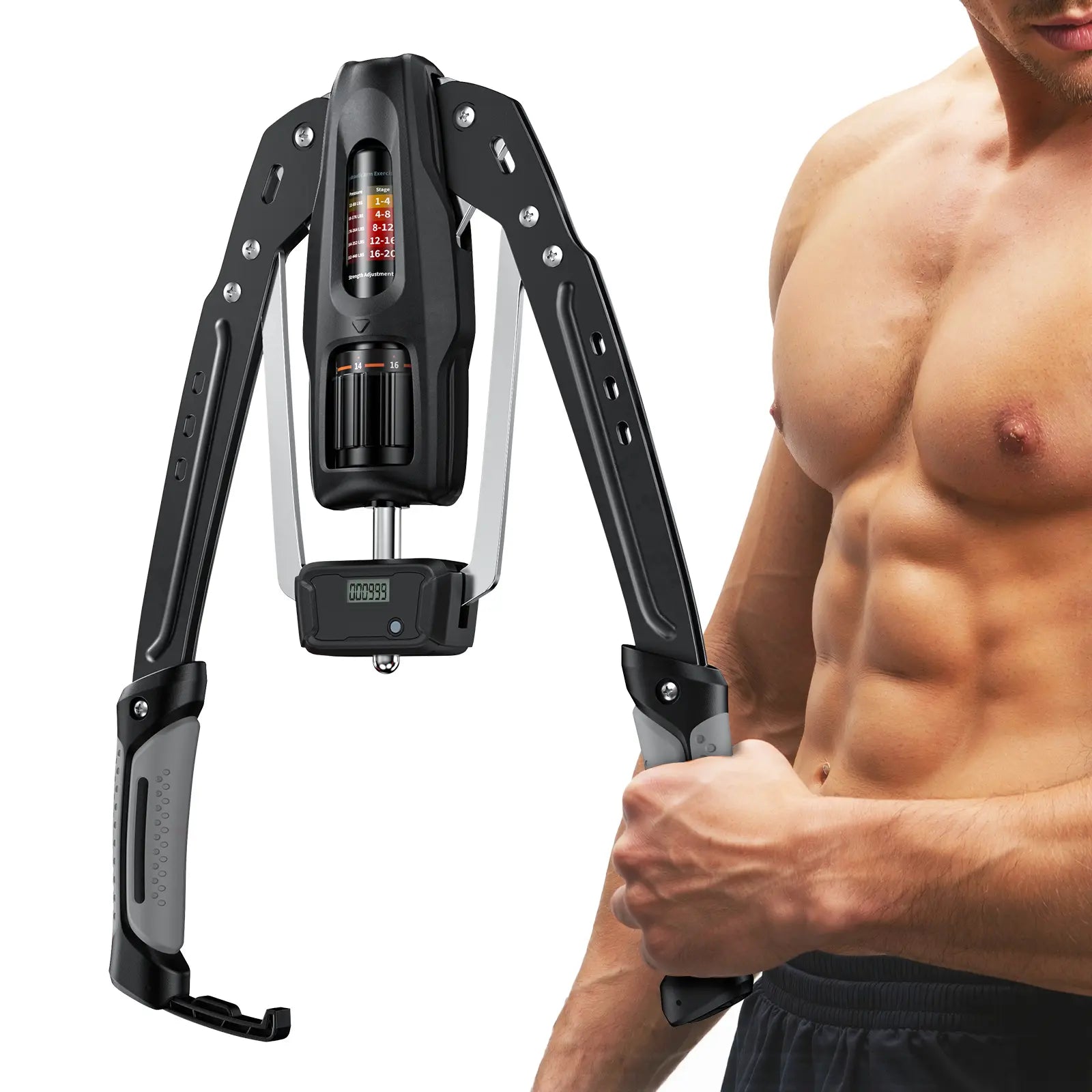 Transform Your Home Workouts with the Merach Hydraulic Arm Trainer - Adjustable Resistance for Ultimate Arm & Shoulder Strength